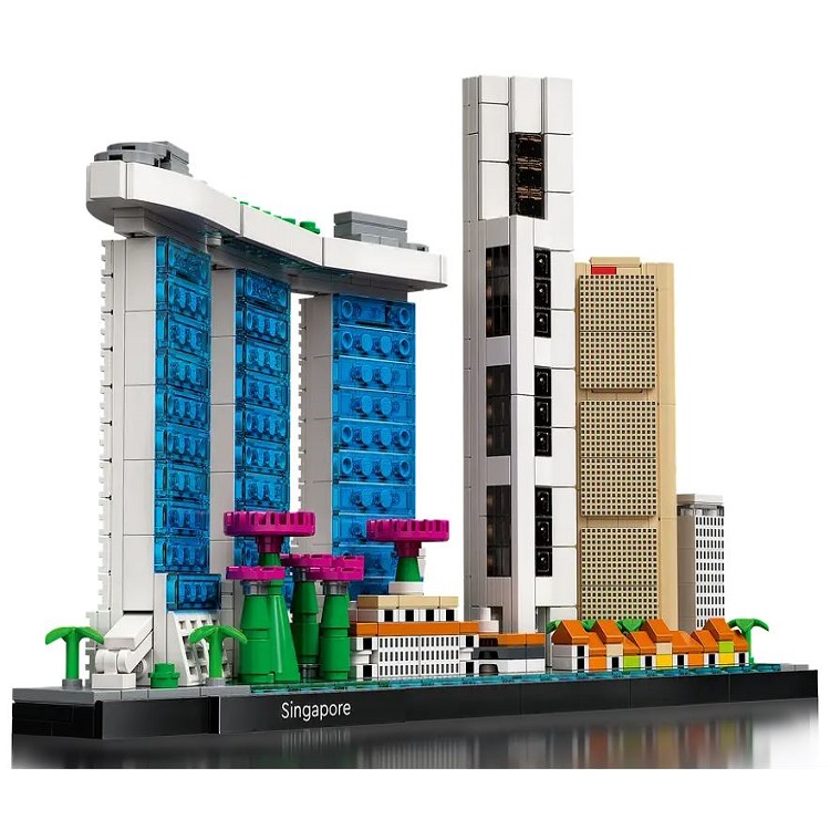 LEGO 21057 Architecture Singapur - Modellbausatz für Erwachsene